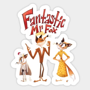 Mr fox Sticker